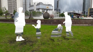 Зеркальные фигуры из алюм. композитной панели