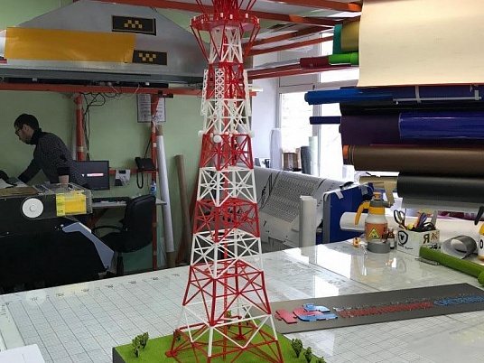 Изготовление макета телевышки.