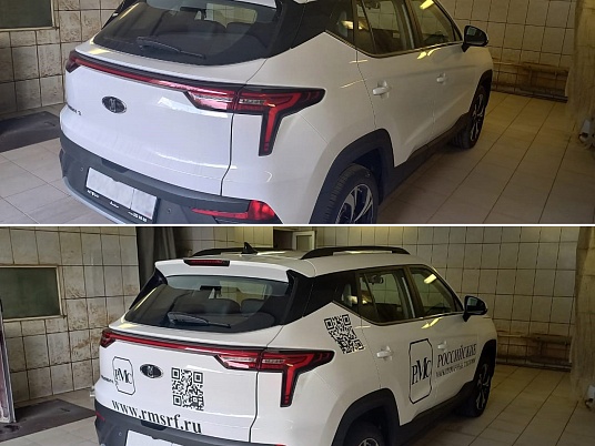 Изготовление наклеек на автомобиль