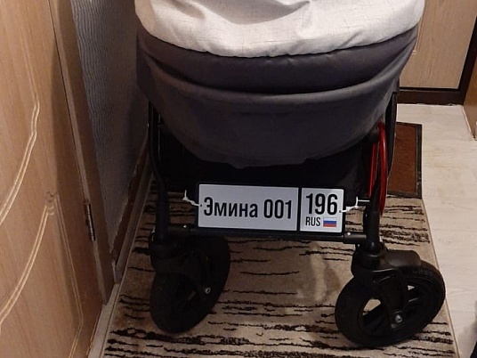 Именные таблички на коляску с любыми символами на заказ