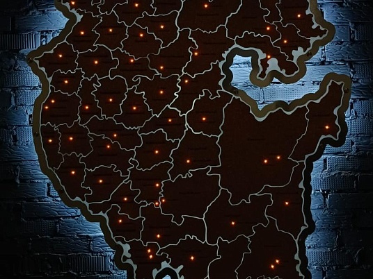 Изготовление объемных световых карт