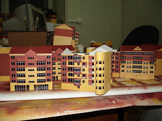 Изготовление архитектурных моделей, проектов зданий, городов.